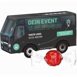 Produktabbildung 3D-Präsent Bus, Lindt LINDOR Milchkugeln 3D-Präsent Bus, Lindt LINDOR Milchkugeln