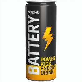 Getränkedose 250 ml Energy Drink, Sleeve-Folie weiß