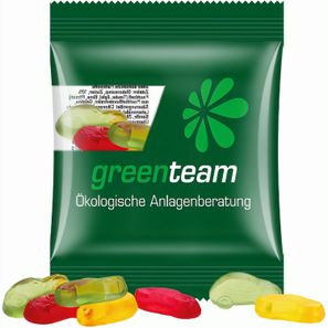 Minitüte,10 g, kompostierbare Folie transparent, Trolli Fruchtgummi Autos
