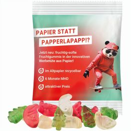 Produktabbildung Minitüte, 10 g, recyclingfähiges Papier weiß, Trolli Weihnachtsmischung Minitüte, 10 g, recyclingfähiges Papier weiß, Trolli Weihnachtsmischung