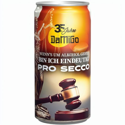 Getränkedose 200 ml Secco Bianco, Sleeve-Folie transparent (Bild 1)
