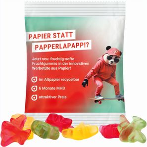Minitüte,10 g, recyclingfähiges Papier weiß, Trolli Fruchtgummi Flugzeuge