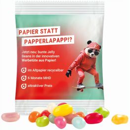 Produktabbildung Minitüte, 10 g, recyclingfähiges Papier weiß, Jelly Beans Minitüte, 10 g, recyclingfähiges Papier weiß, Jelly Beans