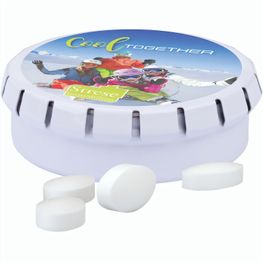 Produktabbildung Quick Box, weiß, Pfeffi zuckerfreien Pfefferminzpastillen Quick Box, weiß, Pfeffi zuckerfreien Pfefferminzpastillen