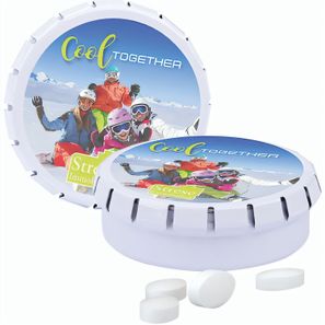 Quick Box, weiß, Pfeffi zuckerfreien Pfefferminzpastillen