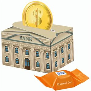 Geschenkbox Mini Rund, Ritter SPORT Schokowürfel Karamell Dou