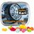 Klappdose, matt-silber, American Style Jelly Beans (Bild 1)