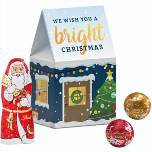 Standbodenbox, Lindt Minikugeln und Weihnachtsmann