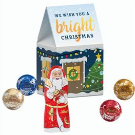 Standbodenbox, Lindt Minikugeln und Weihnachtsmann