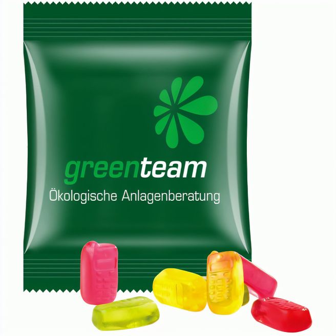 Produktabbildung Minitüte,15 g, kompostierbare Folie weiß, Trolli Fruchtgummi Handy Minitüte,15 g, kompostierbare Folie weiß, Trolli Fruchtgummi Handy