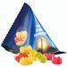 Fruchtgummi Tetraeder, Folie transparent, Trolli Premium Bärchen,