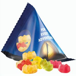 Fruchtgummi Tetraeder, Folie transparent, Trolli Premium Bärchen,
