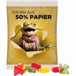 Maxitüte, Folie mit ca. 50% Papieranteil, weiß, Trolli Fruchtgummi Flugzeuge