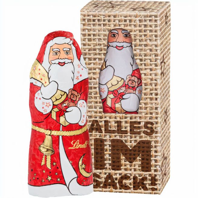 Produktabbildung Lindt Weihnachtsmann 10g in der Werbebox Lindt Weihnachtsmann 10g in der Werbebox
