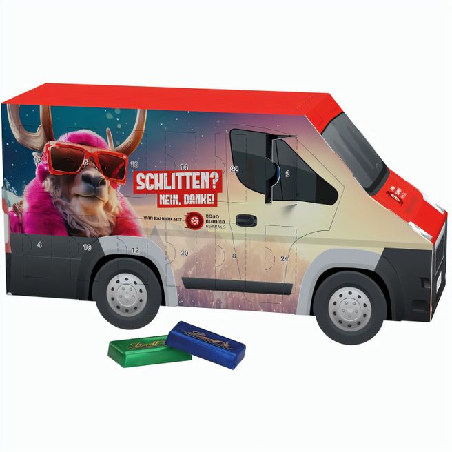 Adventskalender Transporter, Lindt Schokotäfelchen