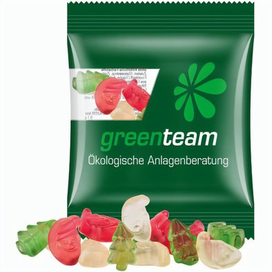 Minitüte, 15 g, kompostierbare Folie transparent, Trolli Weihnachtsmischung