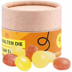 Papierdose Eco Mini, Mini Bonbons Fruchtmix