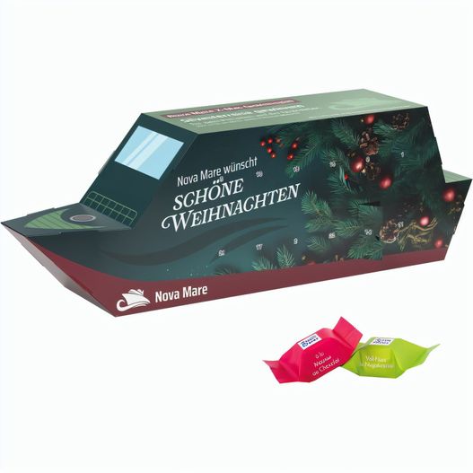 Adventskalender Schiff, Ritter SPORT Schokowürfel (Bild 1)