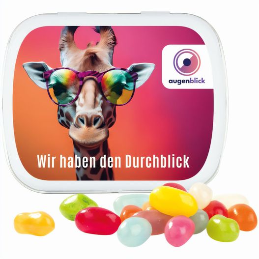 Produktabbildung Klappdose, weiß, American Style Jelly Beans Klappdose, weiß, American Style Jelly Beans (Bild 1)