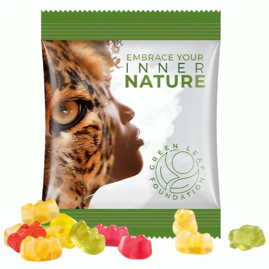 Minitüte,15 g, Folie weiß, Trolli Premium Bärchen, (Bild 1)
