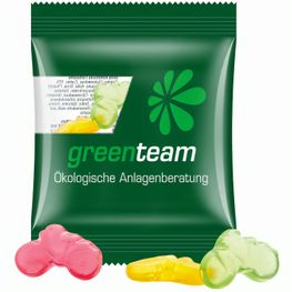 Minitüte,10 g, kompostierbare Folie transparent, Trolli Fruchtgummi Fahrrad