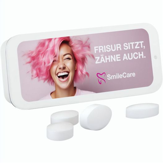 Produktabbildung Schiebedeckeldose, Pfeffi zuckerfreien Pfefferminzpastillen Schiebedeckeldose, Pfeffi zuckerfreien Pfefferminzpastillen (Bild 1)