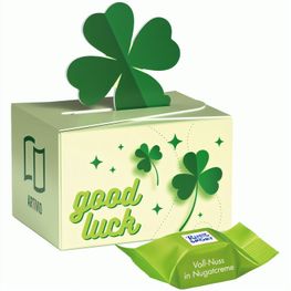 Geschenkbox Mini Kleeblatt, Ritter SPORT Schokowürfel Vollnuss Nougatcreme