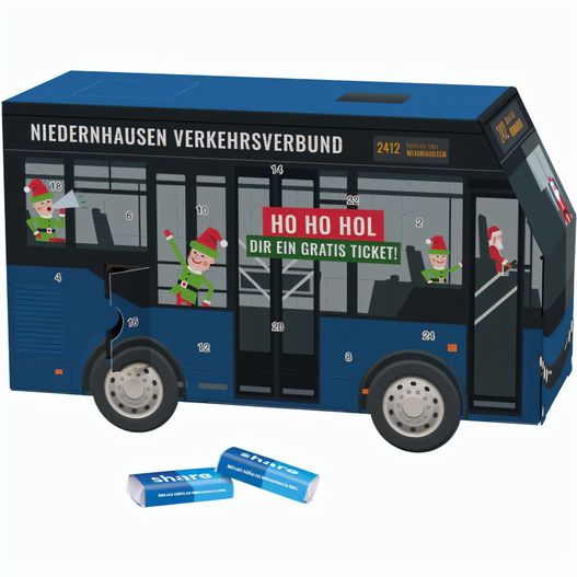 Produktabbildung Adventskalender Bus, share Schokotäfelchen Adventskalender Bus, share Schokotäfelchen (Bild 1)