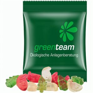 Minitüte, 15 g, kompostierbare Folie weiß, Trolli Weihnachtsmischung