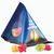 Fruchtgummi Tetraeder, Folie transparent, Trolli Fruchtgummi Sterne (Bild 1)