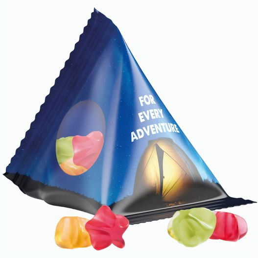 Produktabbildung Fruchtgummi Tetraeder, Folie transparent, Trolli Fruchtgummi Sterne Fruchtgummi Tetraeder, Folie transparent, Trolli Fruchtgummi Sterne (Bild 1)