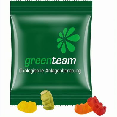 Minitüte,12 g, kompostierbare Folie weiß, Trolli Vegane Gummibärchen, 14% Fruchtsaft