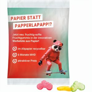 Maxitüte, recyclingfähiges Papier weiß, Trolli Fahrrad