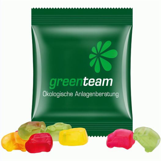 Produktabbildung Minitüte,15 g, kompostierbare Folie weiß, Trolli Fruchtgummi Auto-Mischung Minitüte,15 g, kompostierbare Folie weiß, Trolli Fruchtgummi Auto-Mischung (Bild 1)