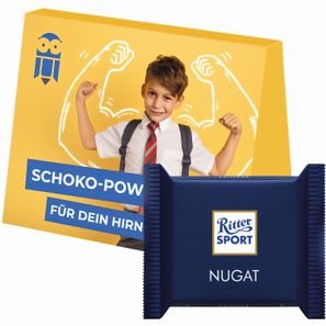Werbekarte Midi, Ritter SPORT mini Nugat