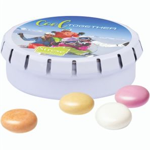 Quick Box, weiß, Mentos Kaudragee Fruit