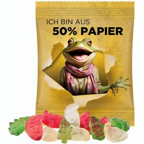Minitüte, 15 g, Papierfolie weiß, Trolli Weihnachtsmischung