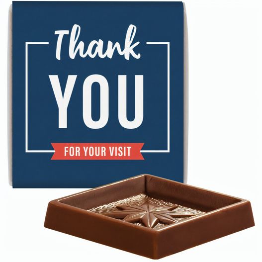 Quadrat Täfelchen in Pergaminpapier, Alpenvollmilch (Bild 1)