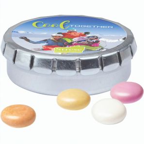 Quick Box, silber, Mentos Kaudragee Fruit