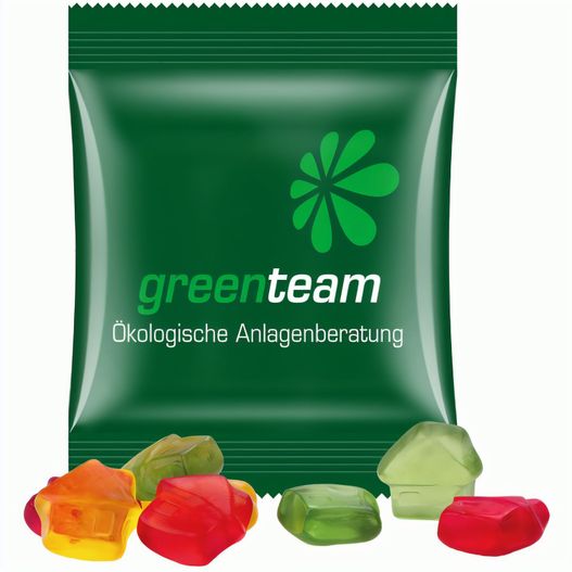 Minitüte,15 g, kompostierbare Folie weiß, Trolli Fruchtgummi Haus (Bild 1)