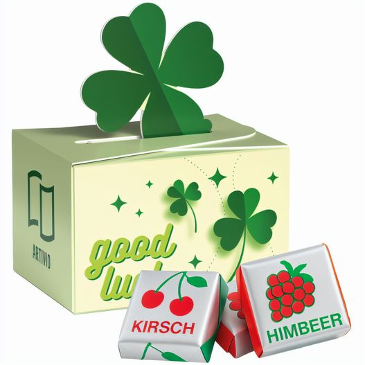Geschenkbox Mini Kleeblatt, Böhme Fruchtkaramelle (Bild 1)