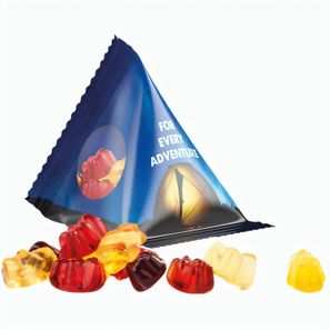 Fruchtgummi Tetraeder, Folie transparent, Trolli Fruchtgummibären, 30% Fruchtsaftqualität Exquisit