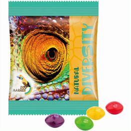 Minitüte,10 g, Folie weiß, Skittles Fruits Kaubonbons