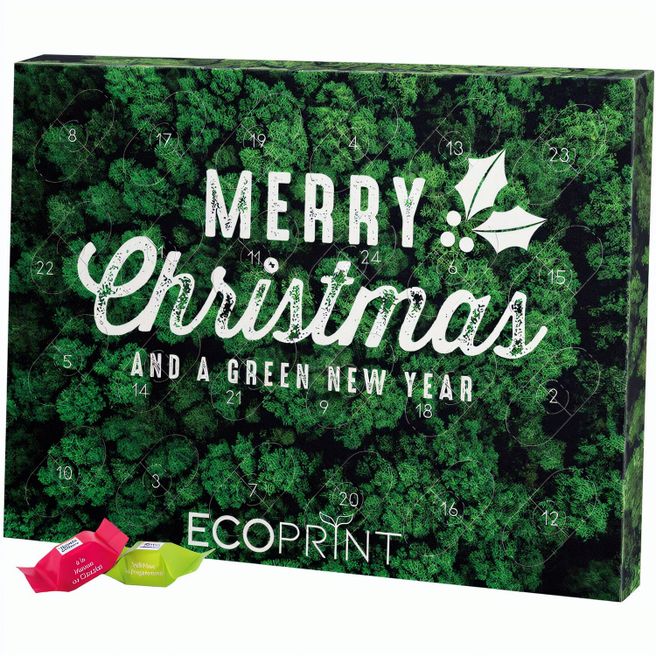 Produktabbildung Adventskalender Eco XL, Papierblister, Ritter SPORT Schokowürfel Adventskalender Eco XL, Papierblister, Ritter SPORT Schokowürfel