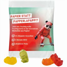 Produktabbildung Minitüte, 12 g, recyclingfähiges Papier weiß, Trolli Vegane Gummibärchen, 14% Fruchtsaft Minitüte, 12 g, recyclingfähiges Papier weiß, Trolli Vegane Gummibärchen, 14% Fruchtsaft