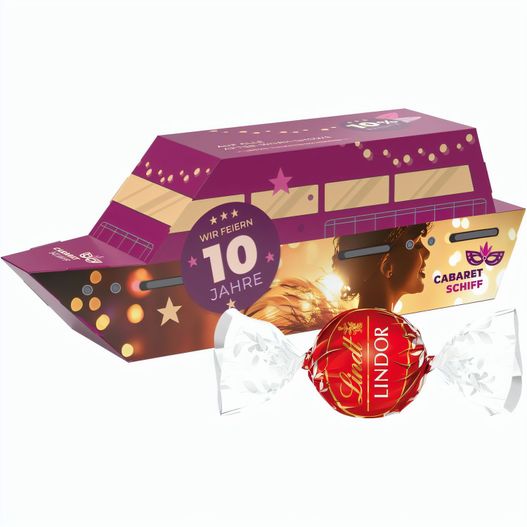 3D-Präsent Schiff, Lindt LINDOR Milchkugeln (Bild 1)