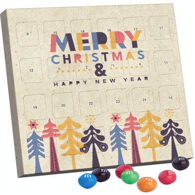 XS Adventskalender, Graspapier, M&M's Crispy