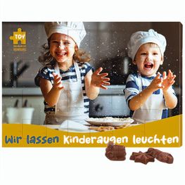 Classic Wand Adventskalender, Querformat, Blister gefüllt, Friedel Vollmilch-Schokotäfelchen