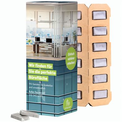 Produktabbildung Adventskalender Eco High Tower, Alpenmilch-Schokotäfelchen in Pergaminpapier Adventskalender Eco High Tower, Alpenmilch-Schokotäfelchen in Pergaminpapier