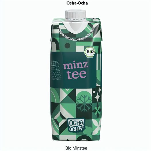 Produktabbildung Drink Pack mit Ocha-Ocha® BIO Minztee in Werbeverpackung Drink Pack mit Ocha-Ocha® BIO Minztee in Werbeverpackung (Bild 1)